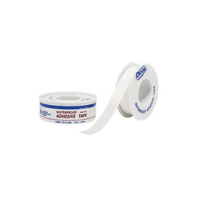 Tape Plastic .5"x5yd White 36/Box, 1 BX/CA